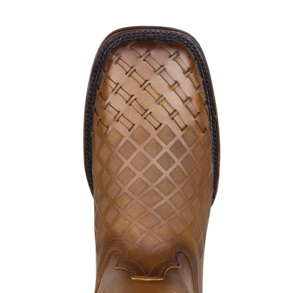 FINN - Leather Wide Square Toe Boots