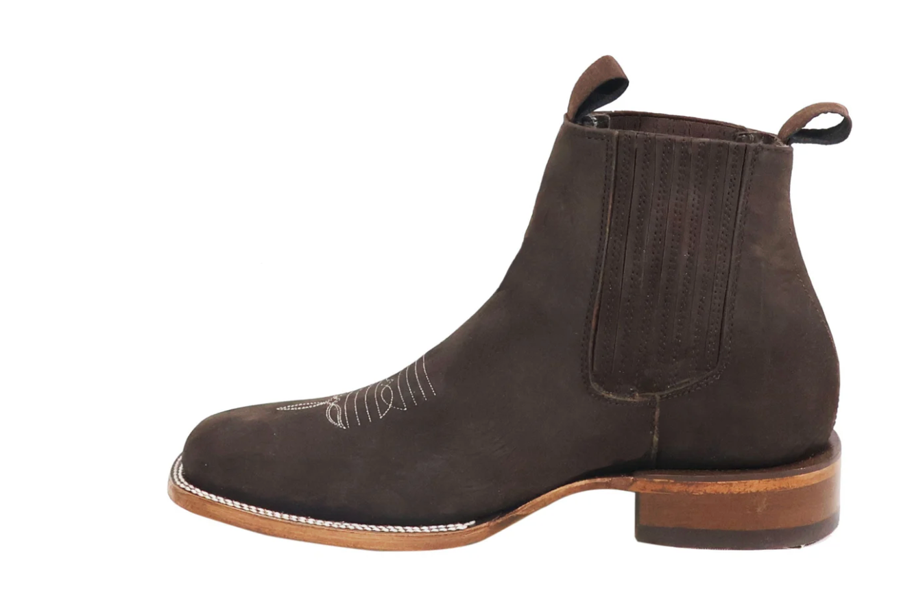 TONY BUCK - Wide Square Toe Short Boots