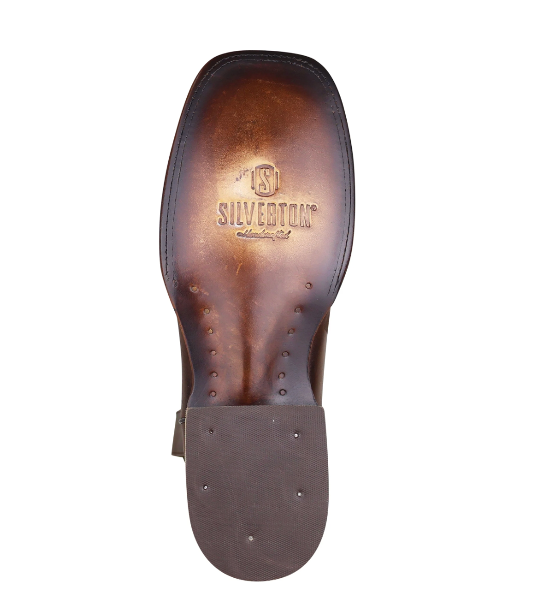 FINN - Leather Wide Square Toe Boots