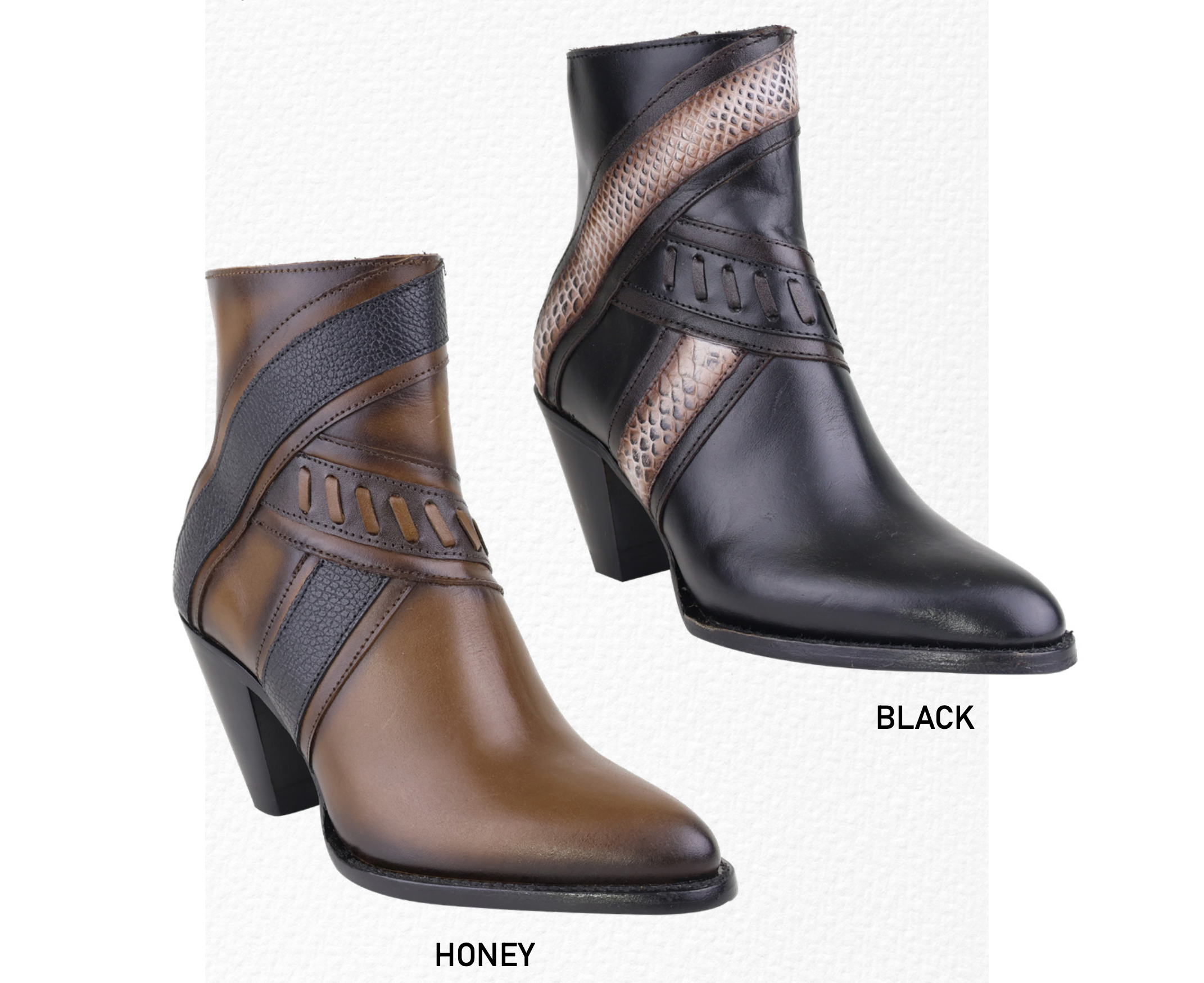 EMILY - Round Toe Short Boots