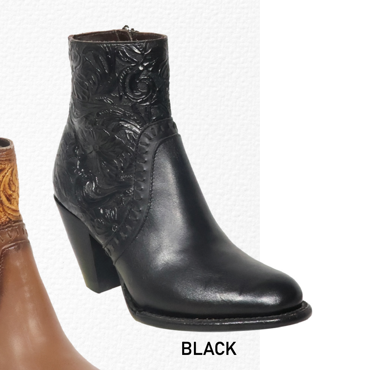 ROBBIE - Round Toe Short Boots