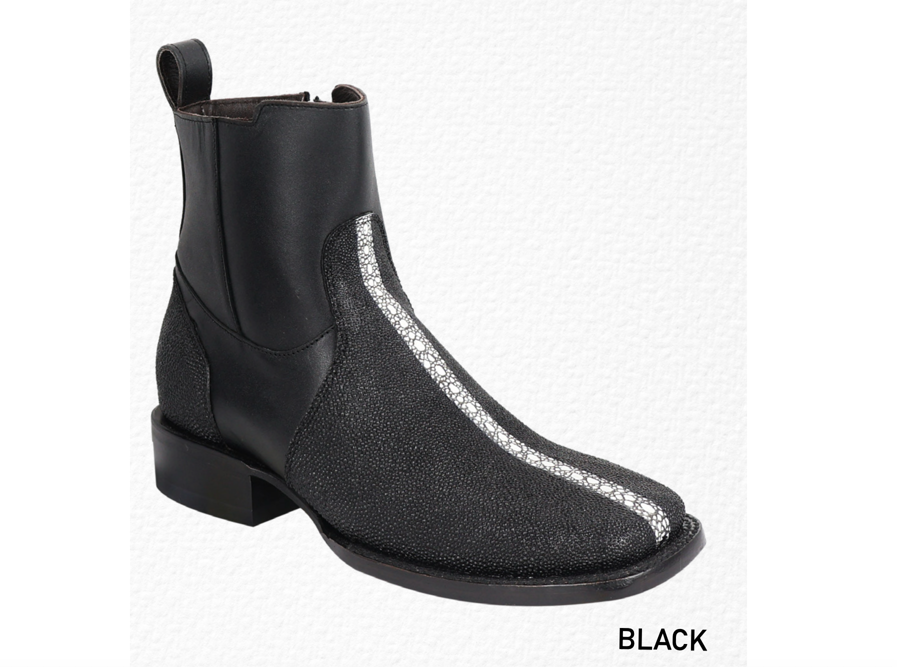 MARTY - Wide Square Toe Short Boots