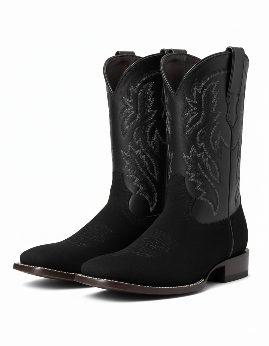 JASPER -  Wide Square Toe Boots
